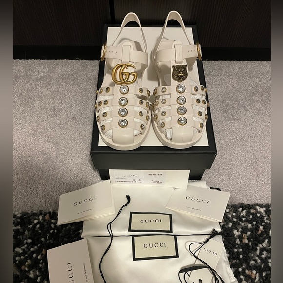 Gucci Jelly Cage Sandals- 36 -Retail $800 - Picture 2 of 9